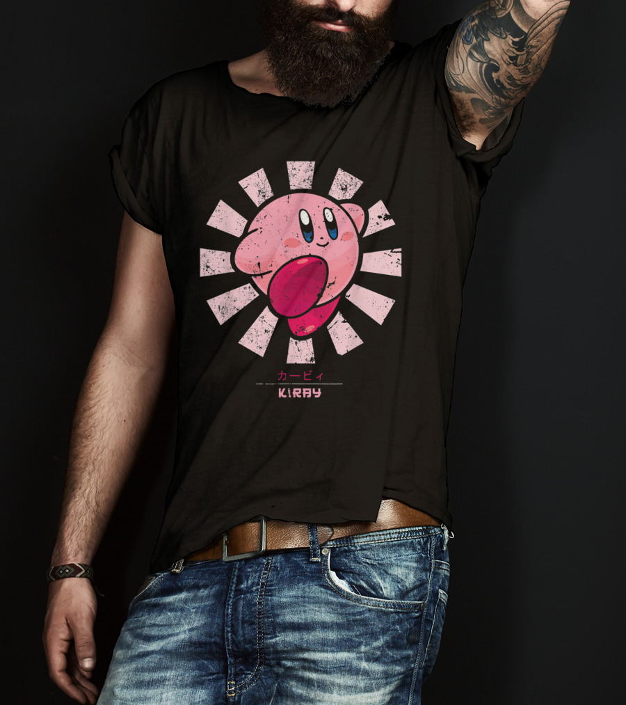 Kirby KIRBY Retro Style Burst T-Shirt