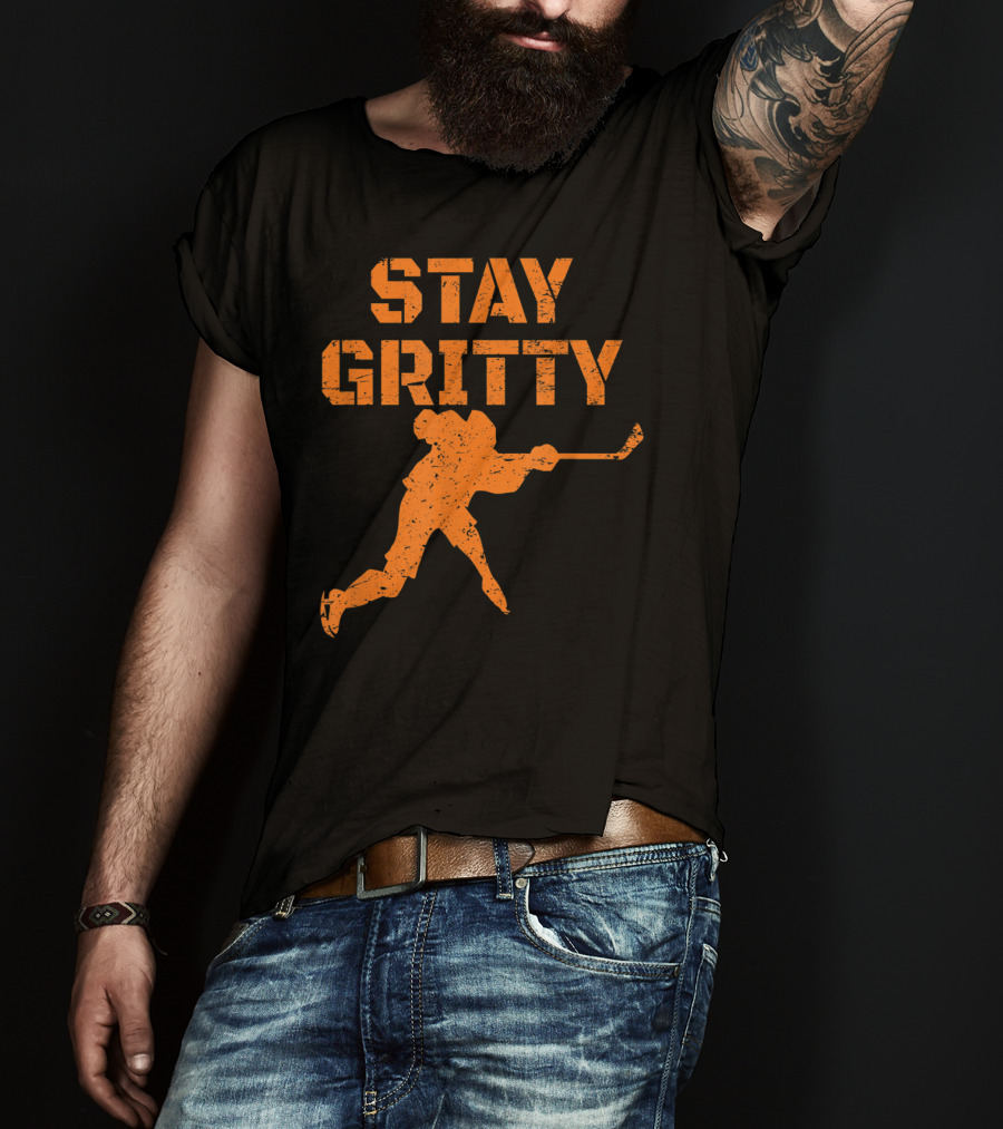 STAY GRITTY Ice Hockey Philly Player T-Shirt