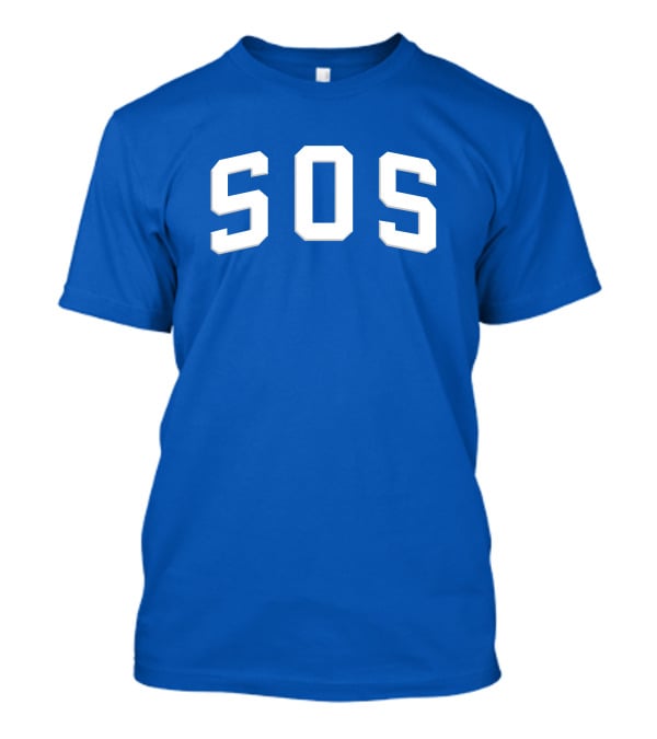 SZA SOS Bold Blue Athletic T-Shirt
