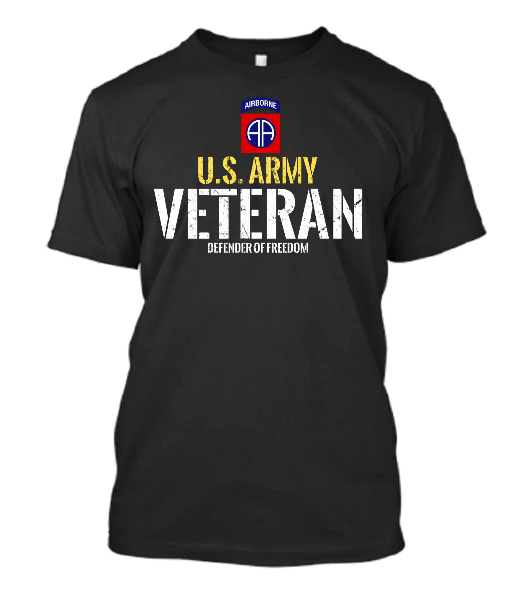 U.s. Army Veteran Airborne 82Nd Division Defender Of Freedom T-Shirt