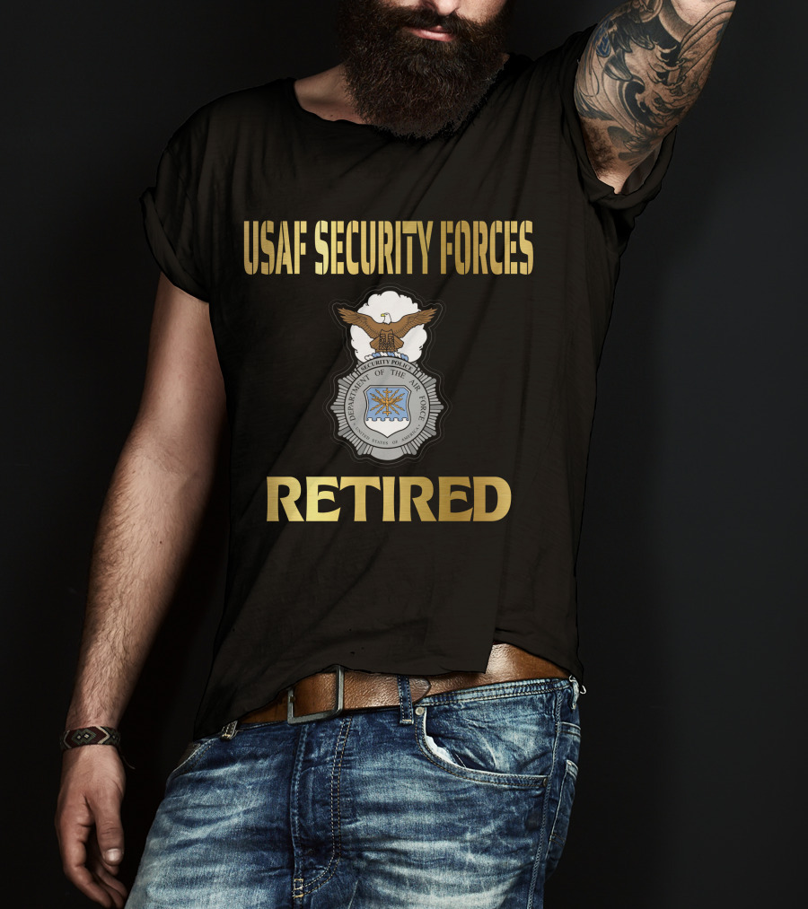 Usaf Security Forces Retired T-Shirt