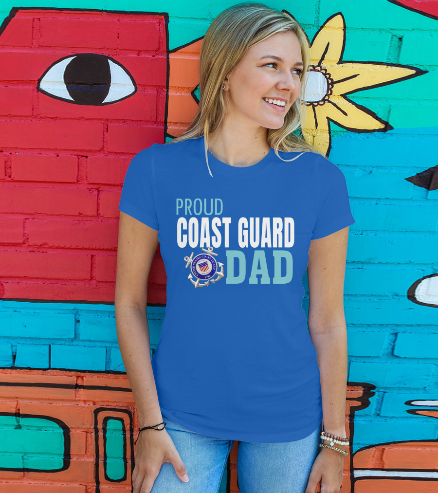 Proud United States Coast Guard Dad 1790 T-Shirt