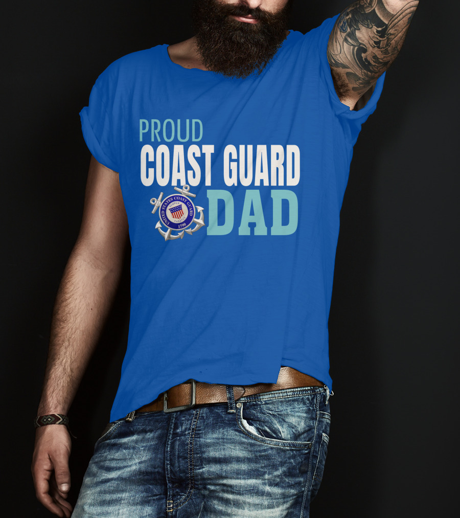Proud United States Coast Guard Dad 1790 T-Shirt
