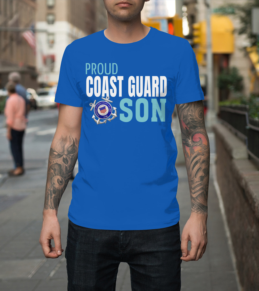 Proud Coast Guard Son United States Coast Guard 1790 T-Shirt
