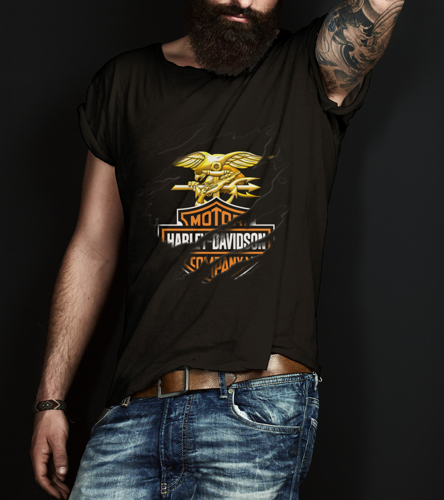 Harley Davidson Motor Company Golden Eagle T-Shirt