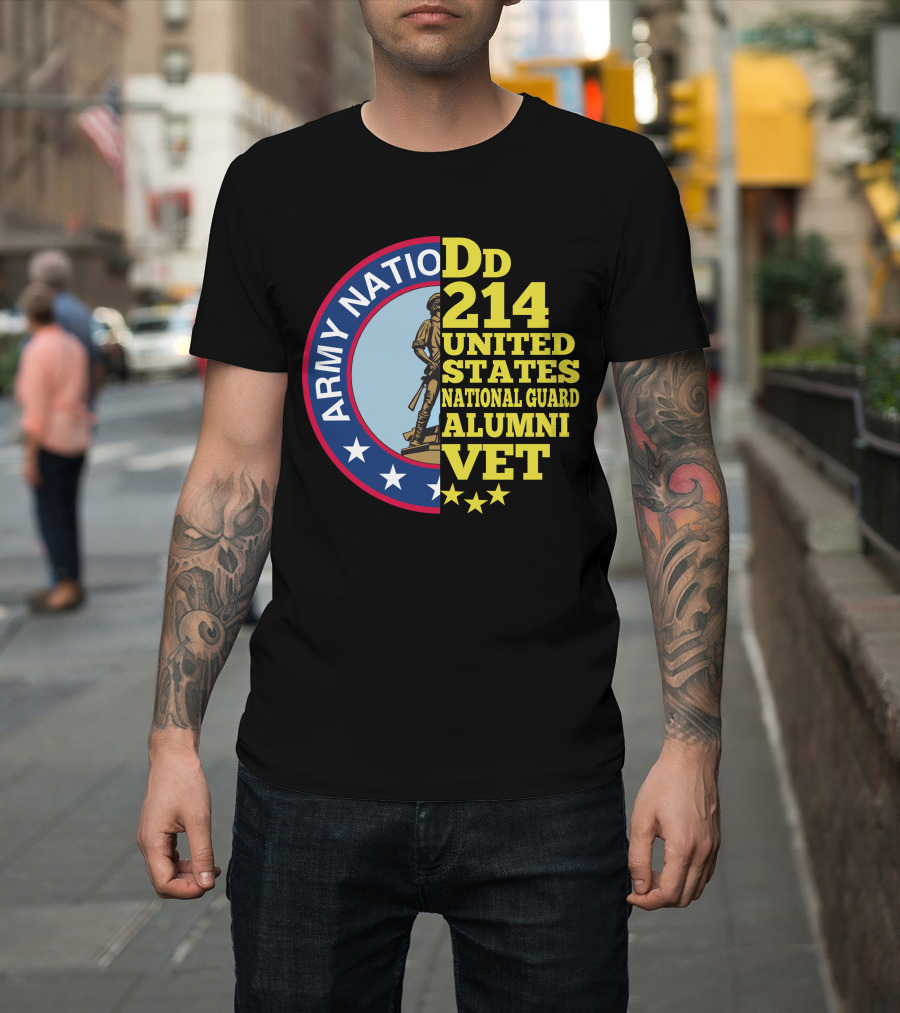DD 214 United States Army National Guard Alumni Vet T-Shirt