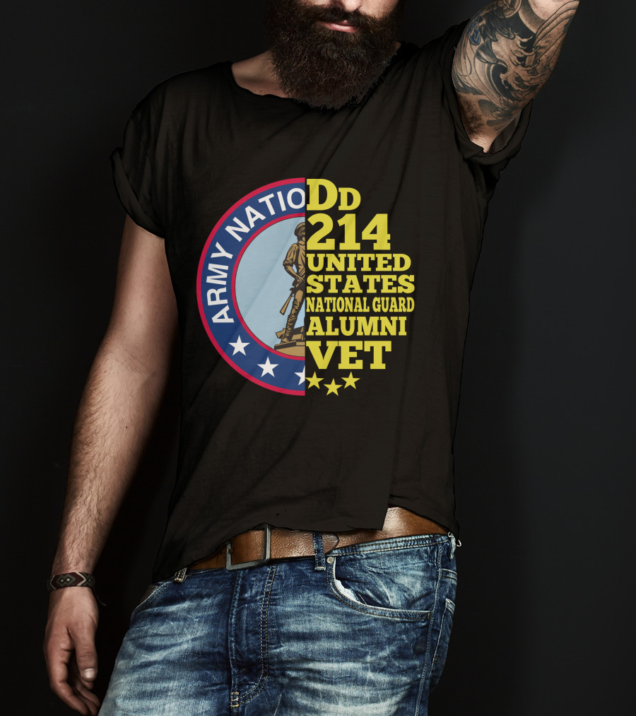 DD 214 United States Army National Guard Alumni Vet T-Shirt