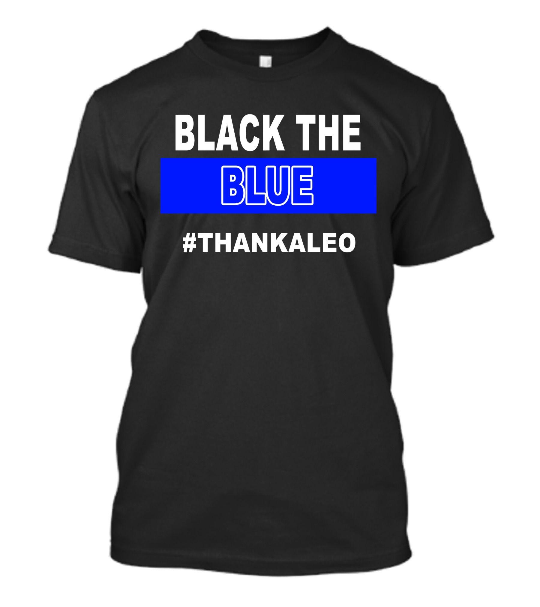 BLACK THE BLUE #THANKALEO Tampa T-Shirt