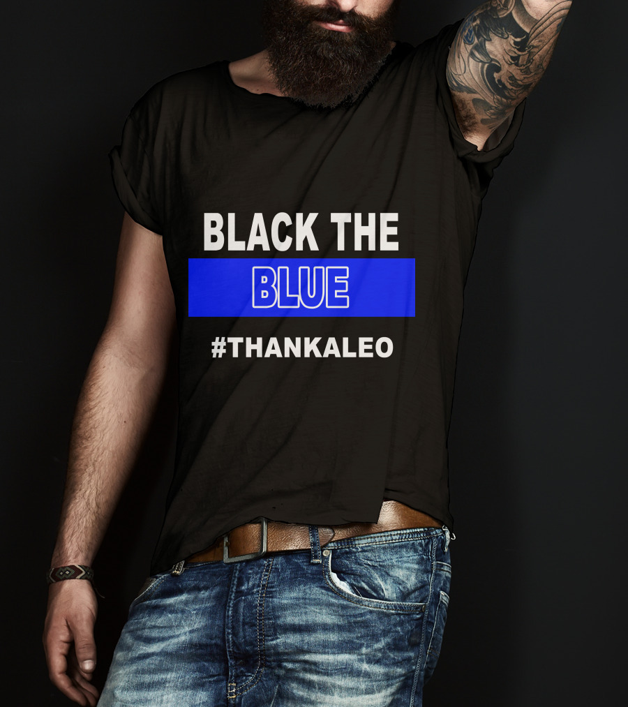 BLACK THE BLUE #THANKALEO Tampa T-Shirt