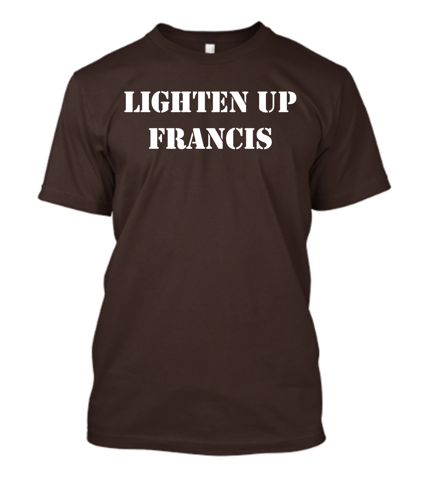Lighten Up Francis Stripes Character T-Shirt