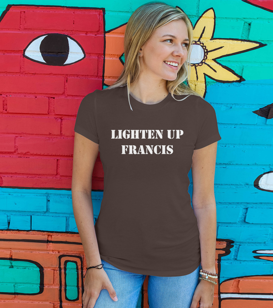 Lighten Up Francis Stripes Character T-Shirt