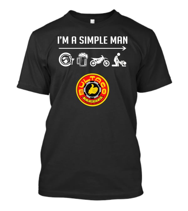 I'm A Simple Man Bultaco Cemoto Made IN Spain T-Shirt