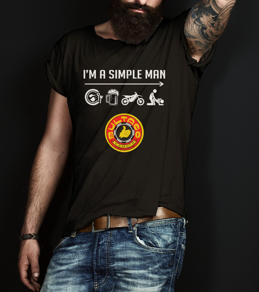 I'm A Simple Man Bultaco Cemoto Made IN Spain T-Shirt