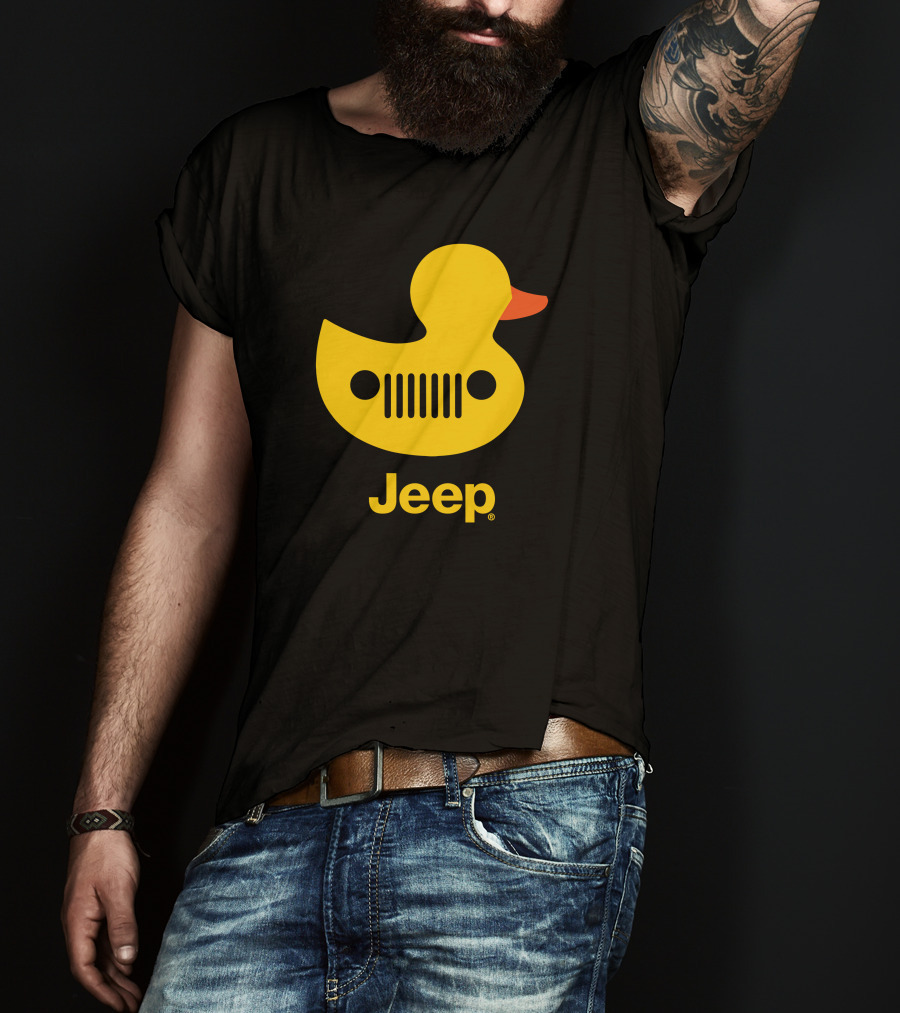Duck Duck Jeep Rubber Duck Jeep Grill T-Shirt