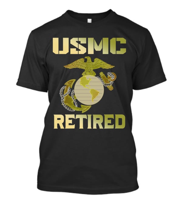 USMC Retired Eagle Globe Anchor T-Shirt