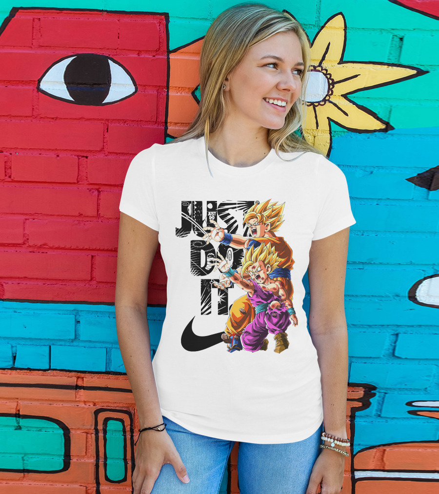 Just Do It Vintage DBZ Dragon Goku Super Saiyan T-Shirt