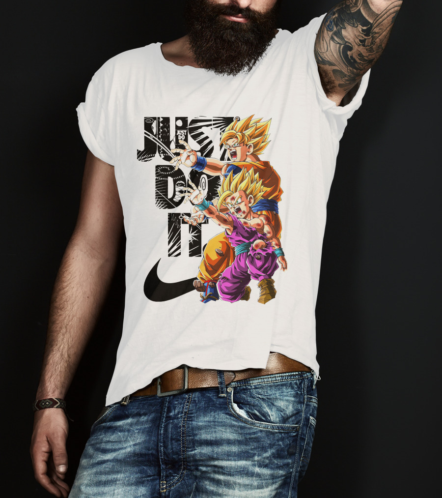 Just Do It Vintage DBZ Dragon Goku Super Saiyan T-Shirt