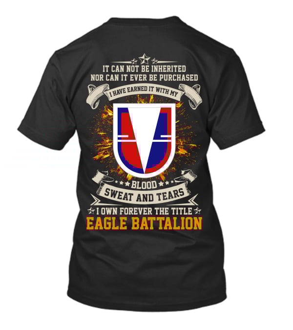 Eagle Battalion Blood Sweat And Tears Crest T-Shirt
