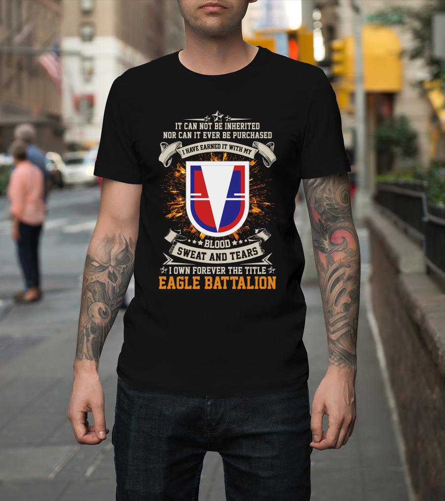 Eagle Battalion Blood Sweat And Tears Crest T-Shirt