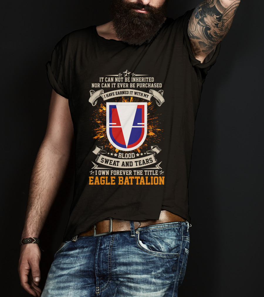 Eagle Battalion Blood Sweat And Tears Crest T-Shirt