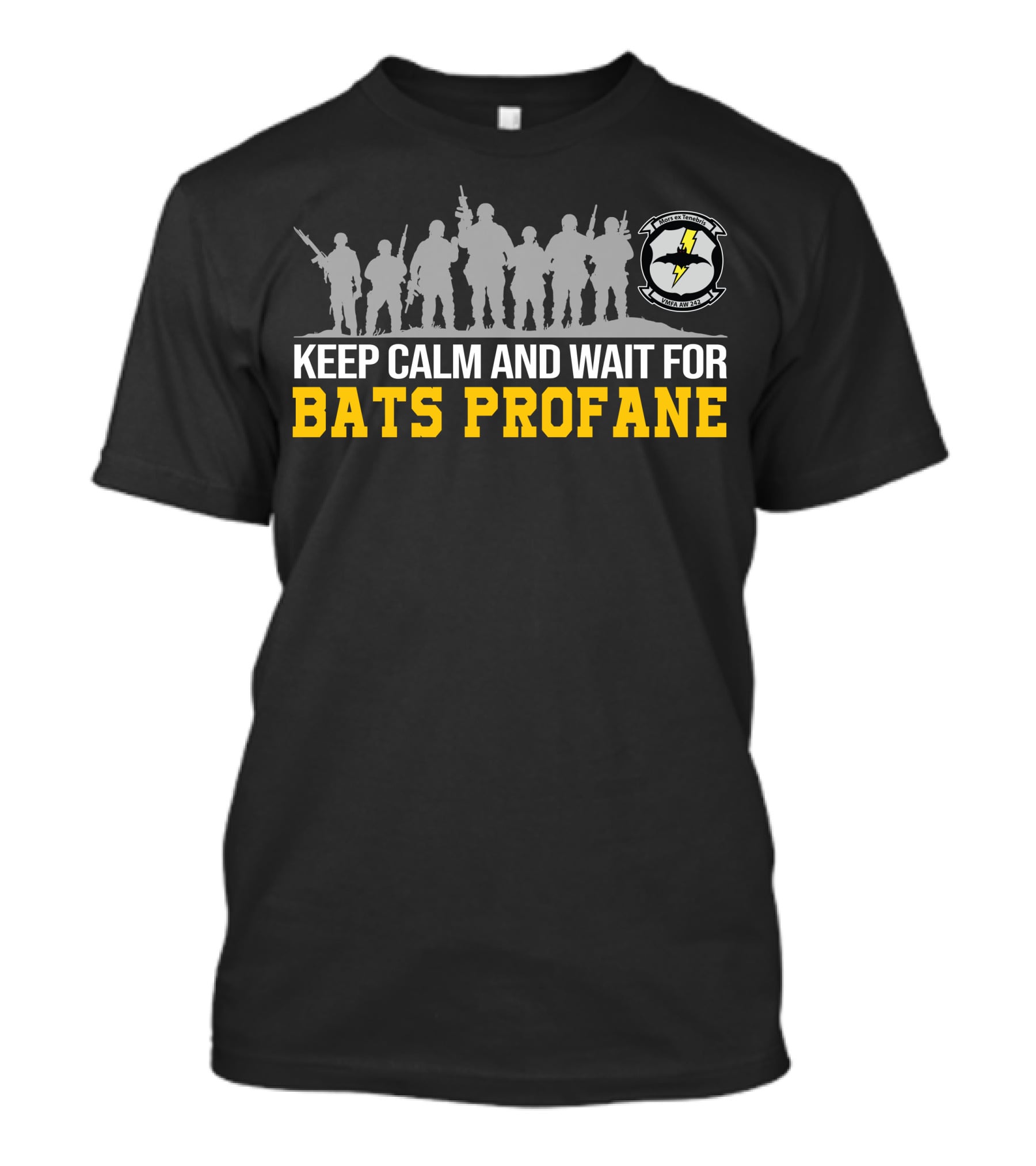 Vmfa-242 Keep Calm And Wait For Bats Profane T-Shirt