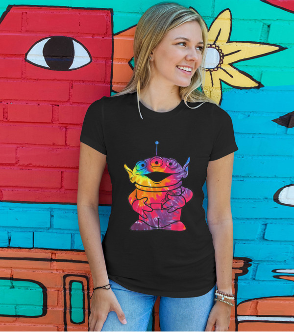 Disney Pixar Toy Story Alien Rainbow Tie Dye T-Shirt