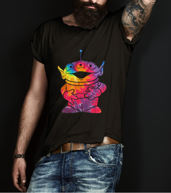 Disney Pixar Toy Story Alien Rainbow Tie Dye T-Shirt