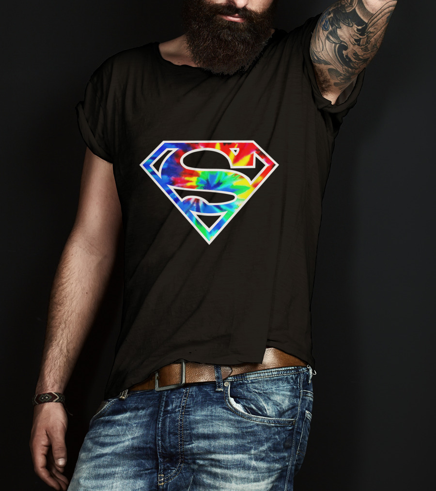 Superman S Tie Dye Emblem T-Shirt