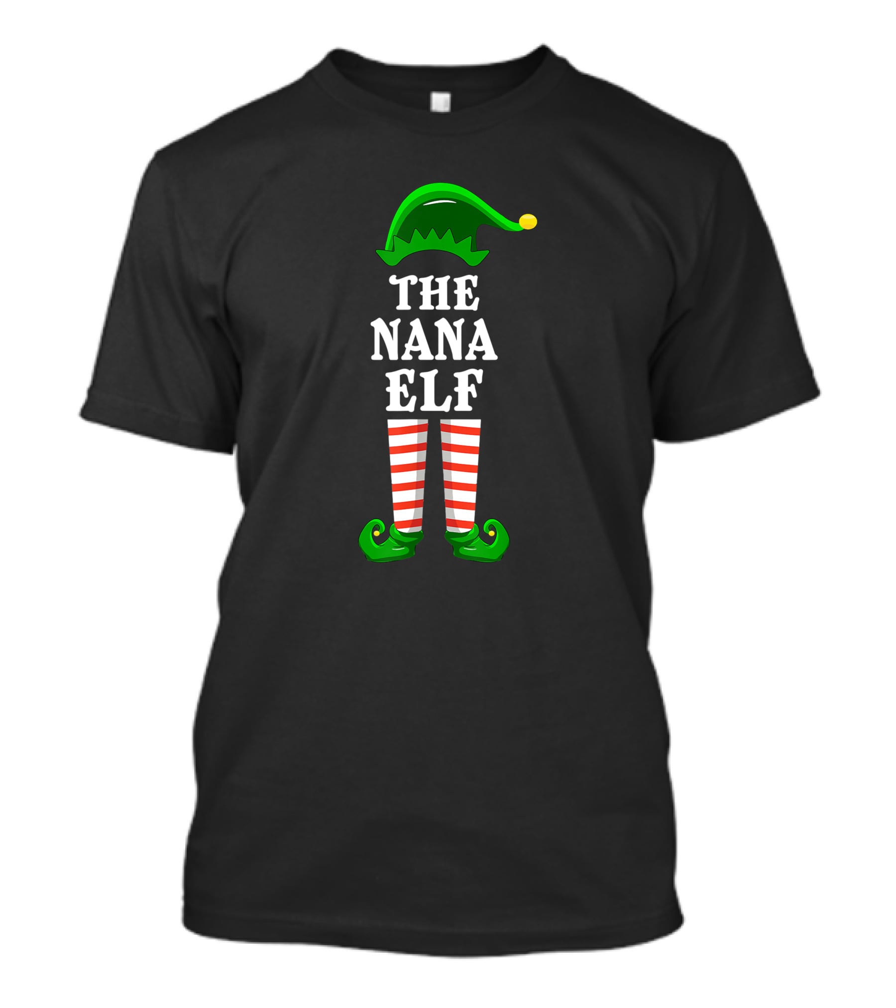 The Nana Elf Family Group Christmas Party Matching T-Shirt