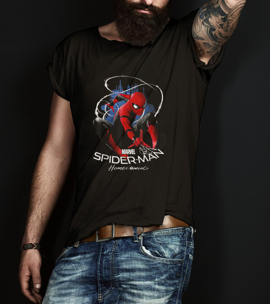 Marvel Spider-Man Homecoming Dynamic Web Swing T-Shirt