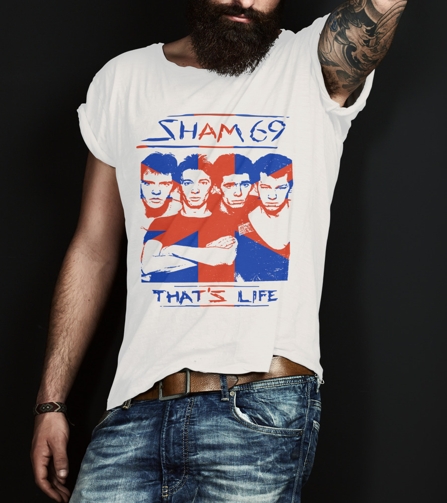 Sham 69 That's Life Union Jack Band T-Shirt