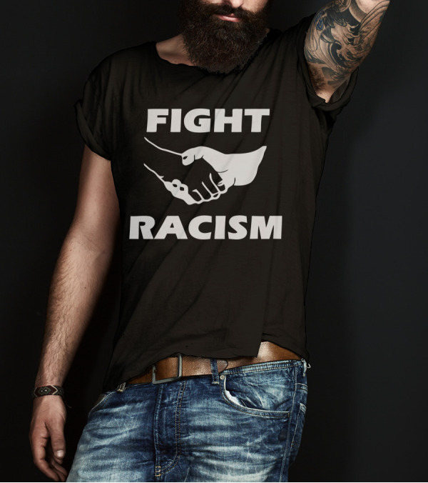 FIGHT RACISM Unity Handshake T-Shirt