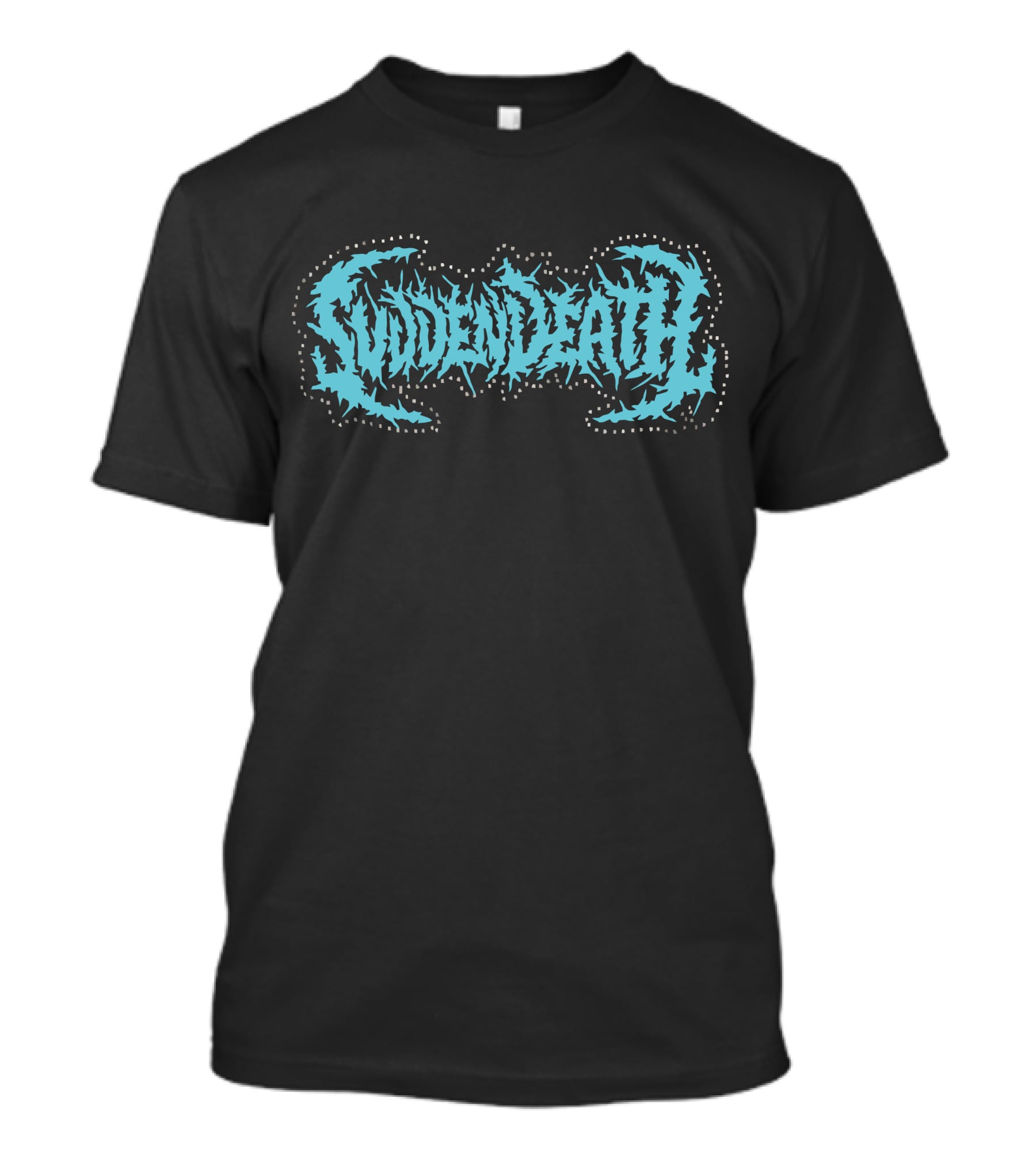 Svdden Death Spiky Text Logo Blue T-Shirt