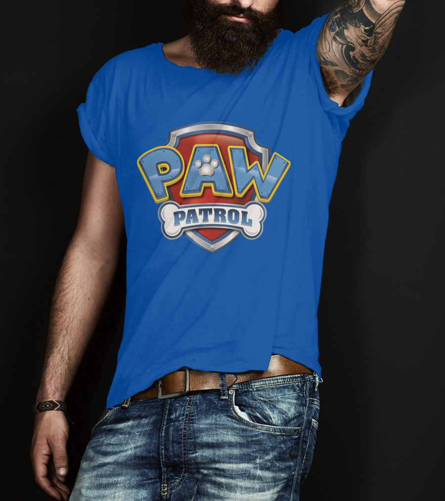 Paw Patrol Birthday Celebration Shield And Bone T-Shirt