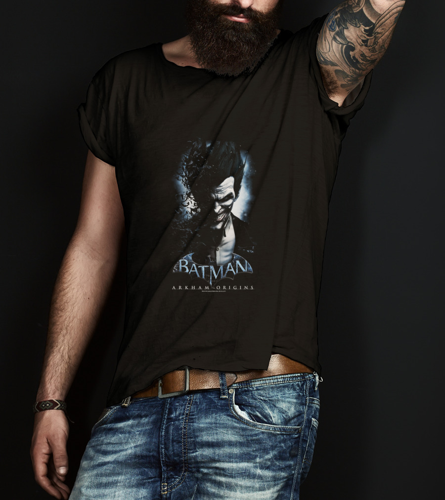 Batman Arkham Origins Joker Villainous Grin T-Shirt