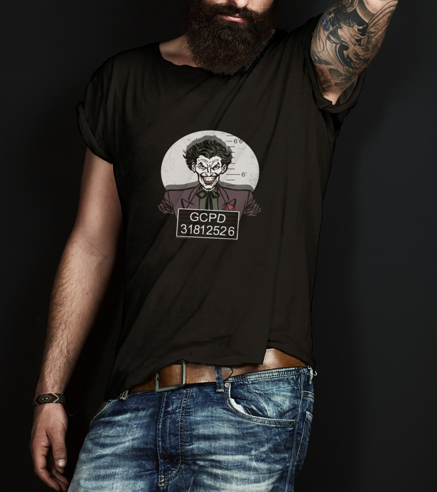 Batman Joker GCPD Mugshot 31812526 T-Shirt