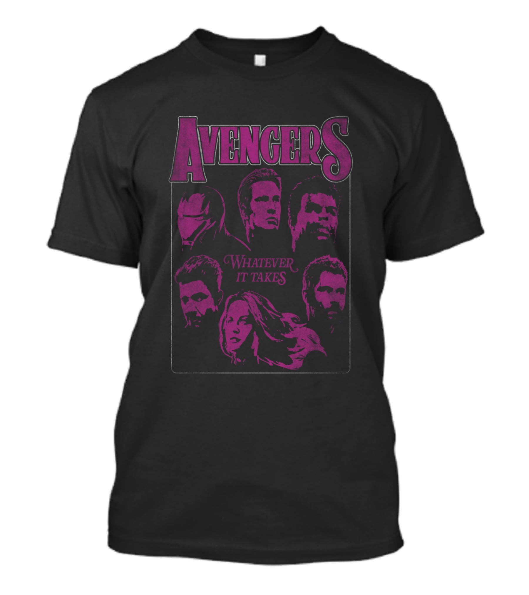 Avengers Whatever It Takes Neon Square Marvel T-Shirt
