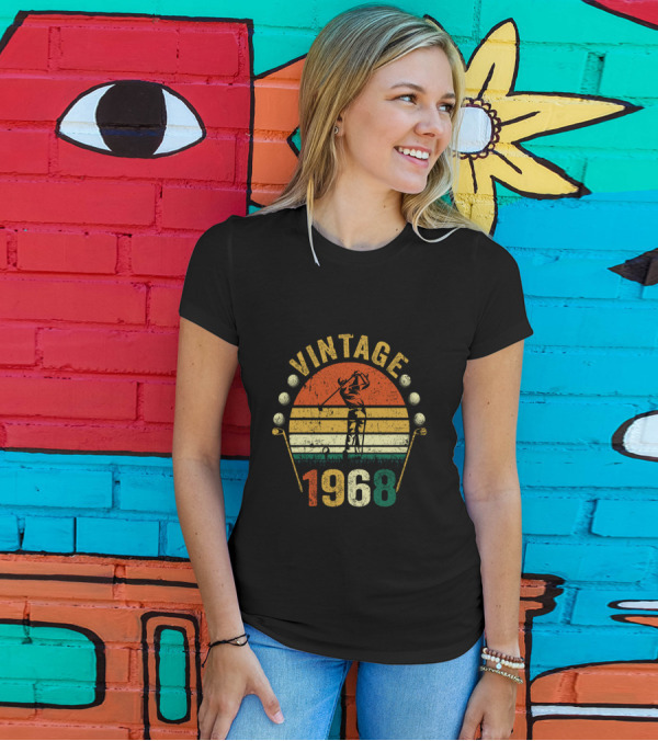 Vintage 1968 Golfer Golf Lover T-Shirt