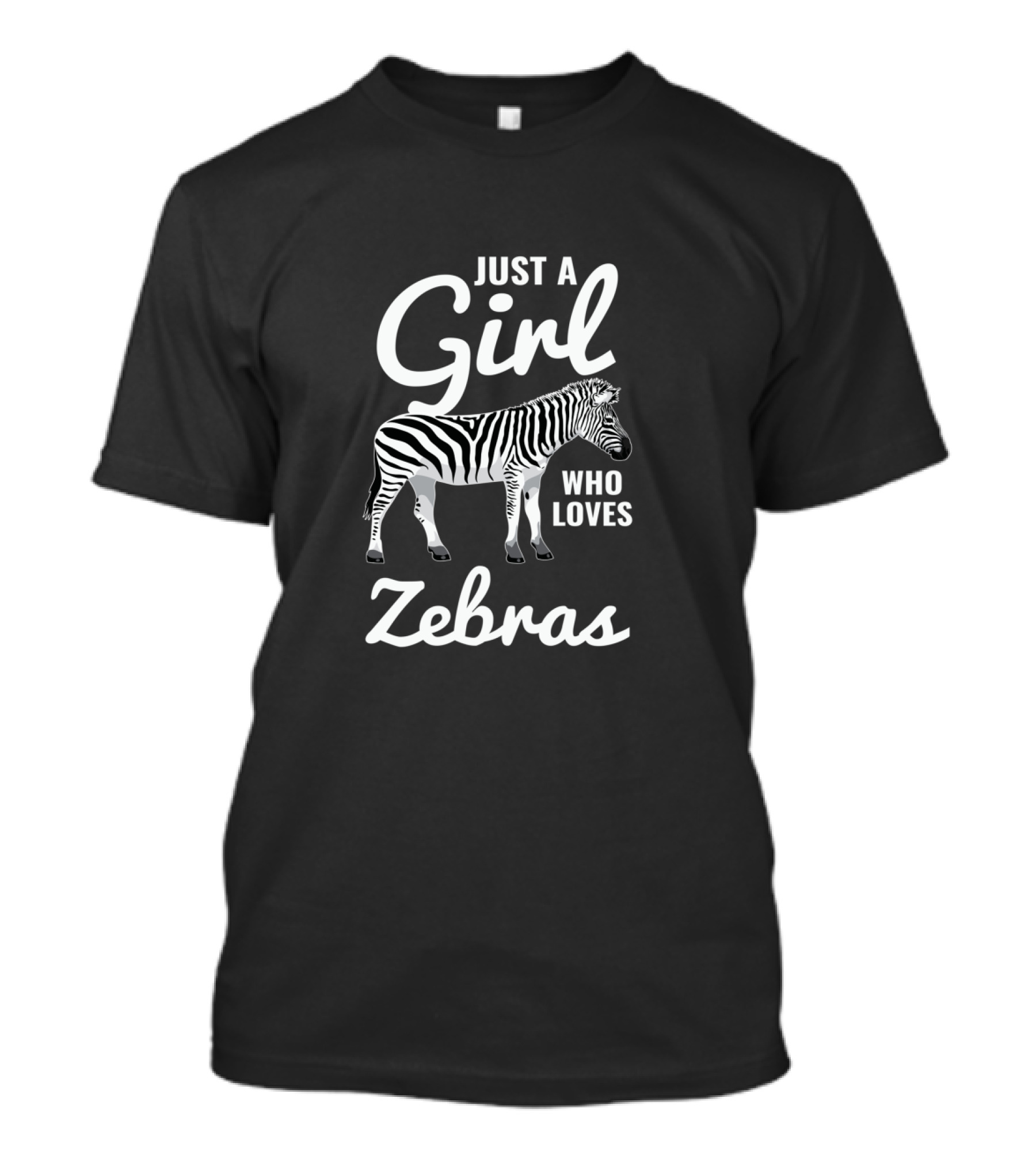 Just A Girl Who Loves Zebras T-Shirt