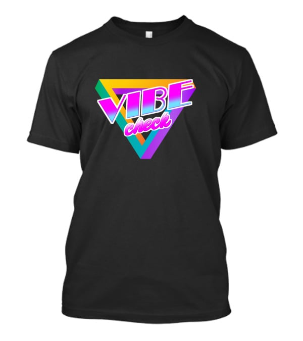 Vibe Check Retro Triangle Neon T-Shirt