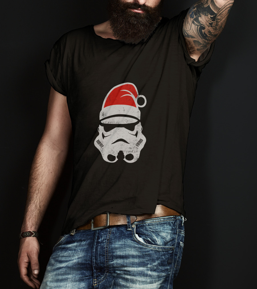 Star Wars Stormtrooper Christmas Santa Hat Holiday T-Shirt
