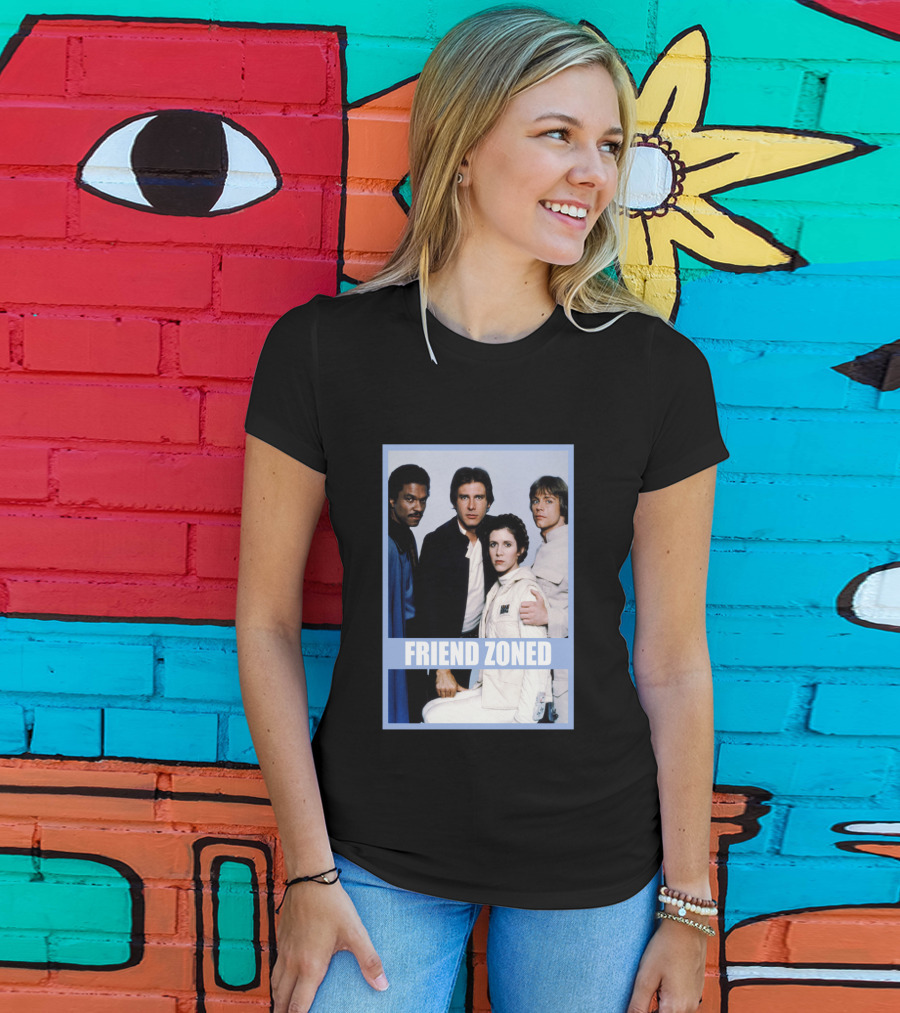 Star Wars Friend Zoned Han Luke Leia Lando T-Shirt