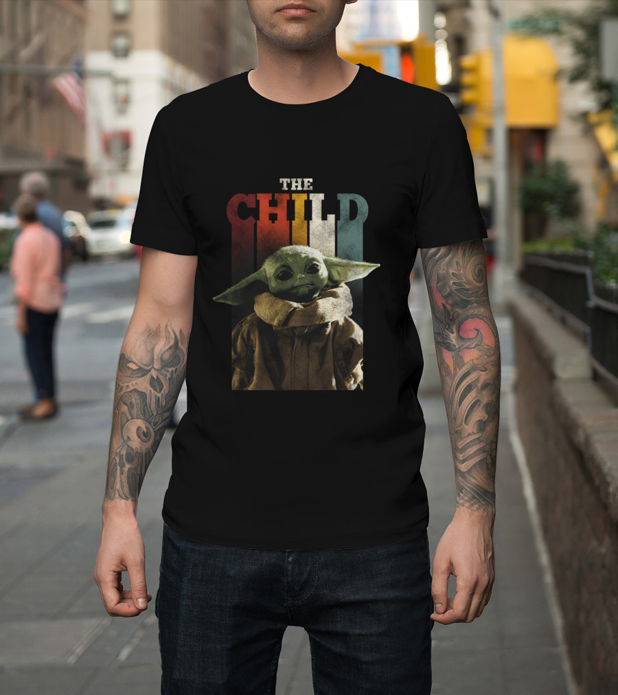 The Mandalorian The Child Retro Colorful T-Shirt