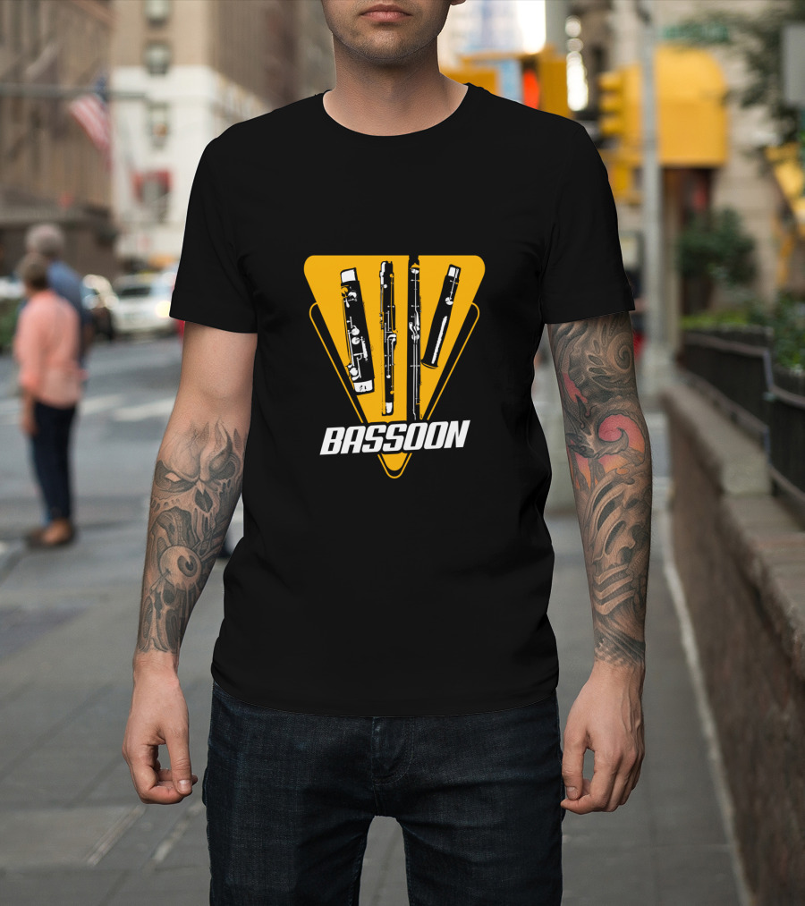 Bassoon Musical Instrument 80s 70s T-Shirt