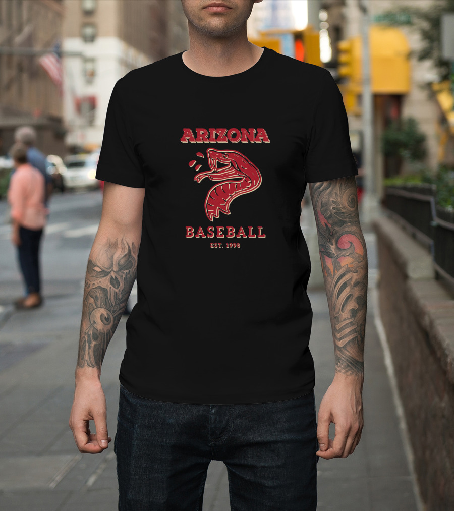 Arizona Baseball Snake Emblem Est. 1998 T-Shirt