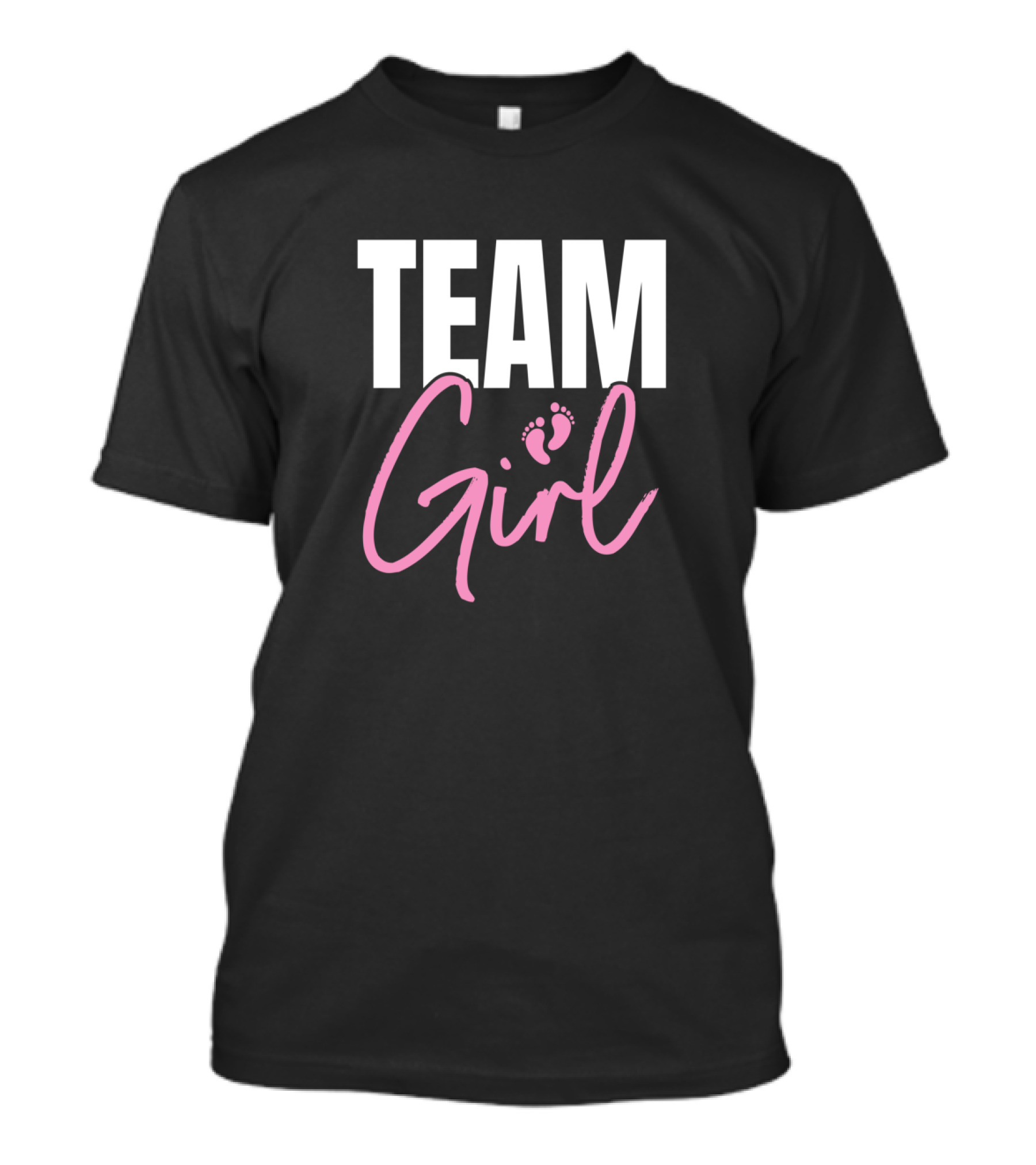 Team Girl Cute Pink Gender Reveal Party T-Shirt