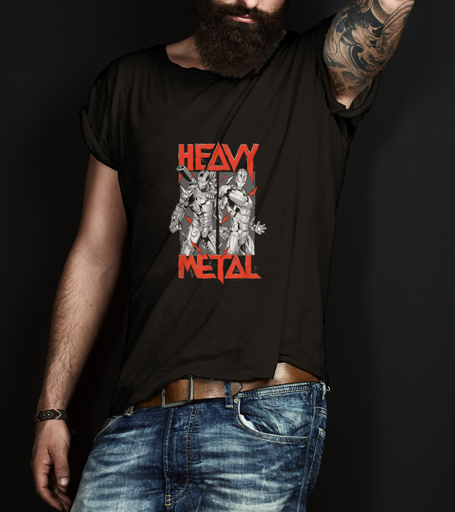 Heavy Metal War Machine Iron Man T-Shirt