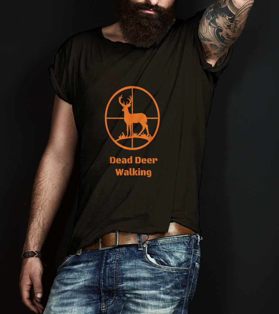 Dead Deer Walking Hunter Target Scope T-Shirt