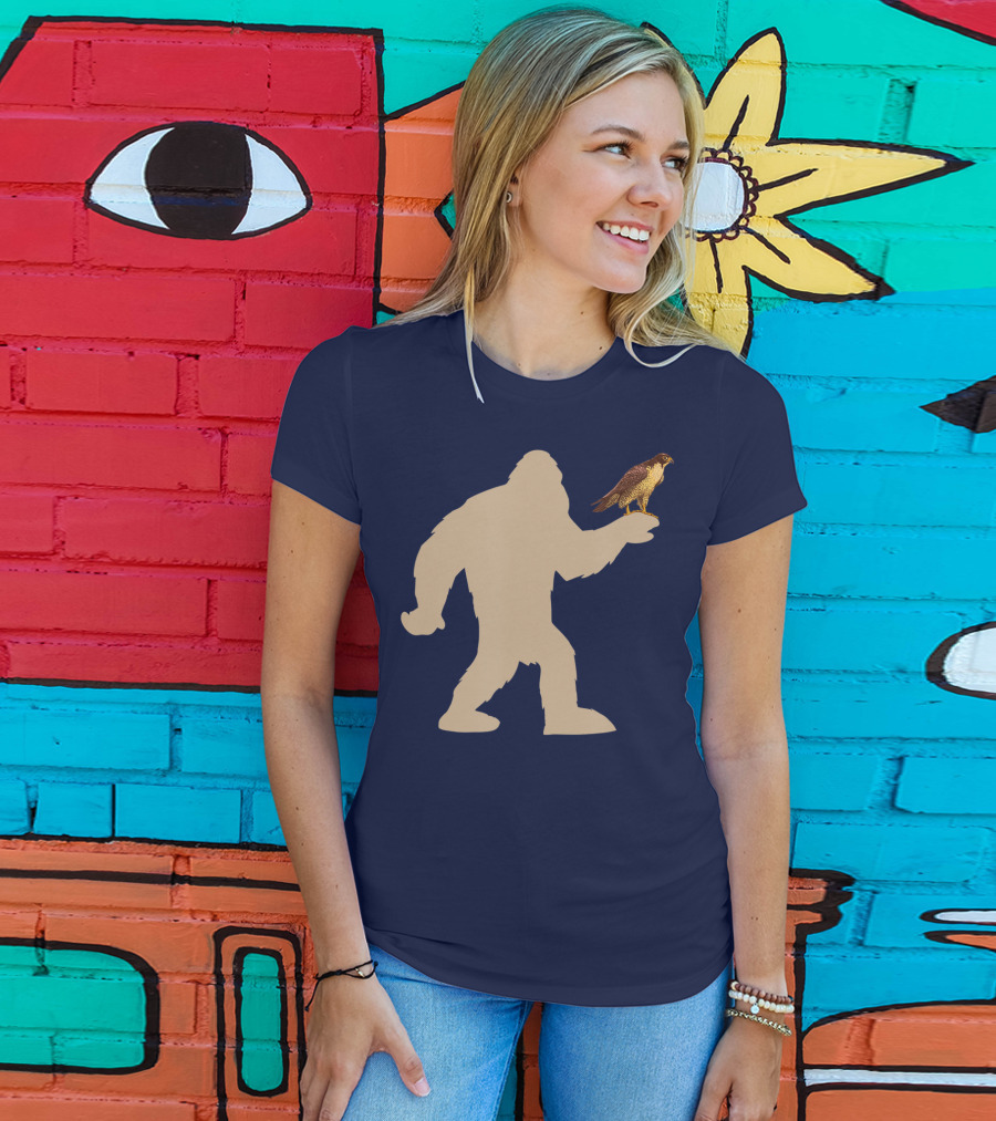 Peregrine Falcon Bigfoot Bird Falcon Animal T-Shirt