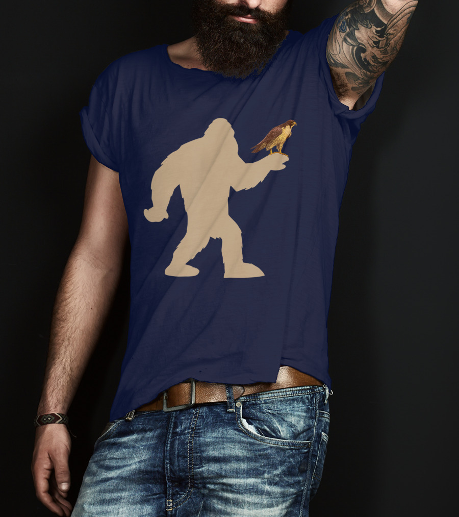 Peregrine Falcon Bigfoot Bird Falcon Animal T-Shirt